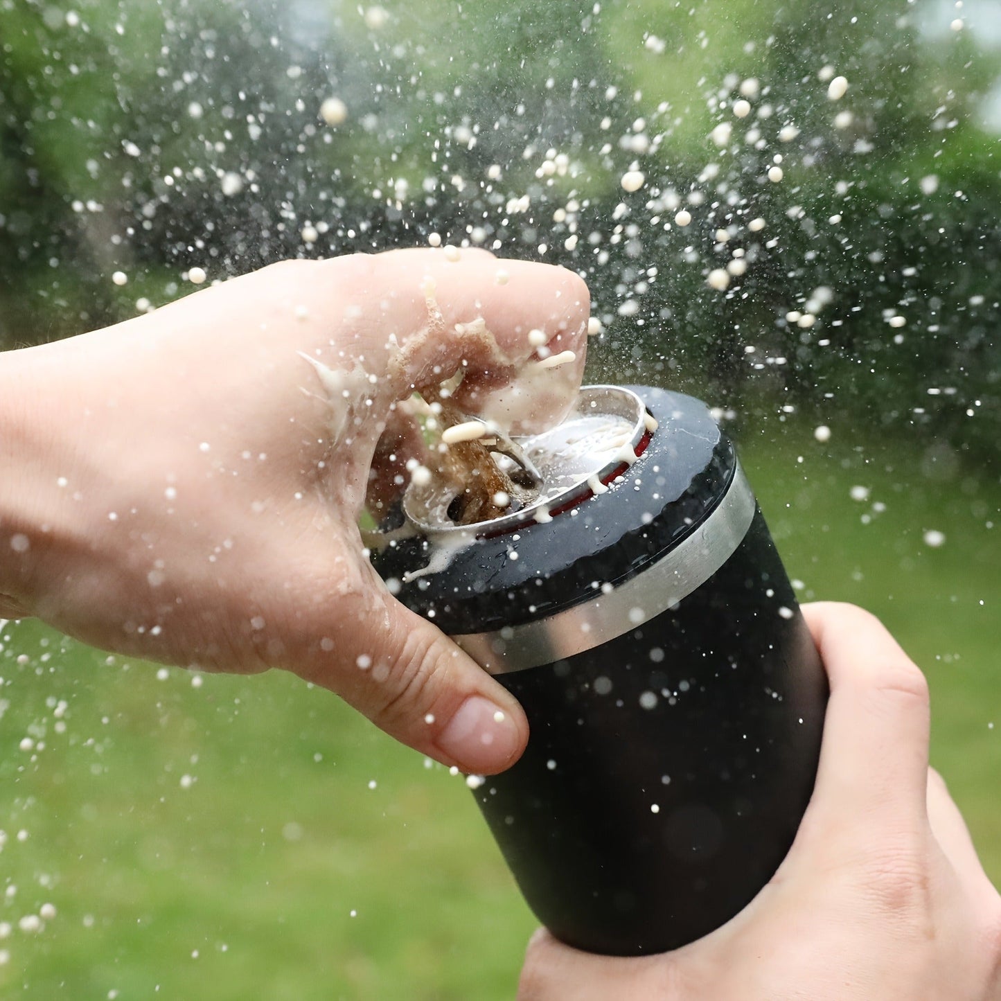 Insulated 12 oz Can Cooler with Double-Wall Body in Black, Navy Blue and Three Camo Color Options
