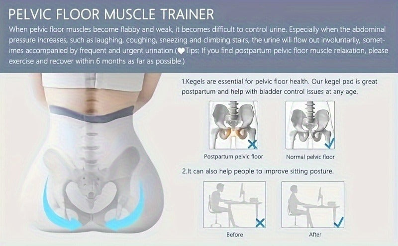 Fitness Equipment Electronic Pelvic Floor Training Cushion with Six Modes Controller and USB Cable