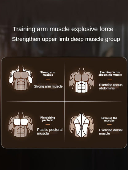 Fitness Equipment Rotating Wrist and Forearm Trainer with Dual Metal Grip Rings and 360-Degree Resistance Arm