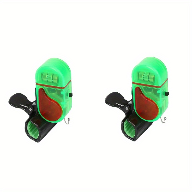 Four-Piece Fishing Bite Alarm Set with Sound Alert and LED Indicator for Day or Night Angling