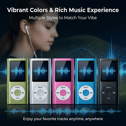 Portable MP3 MP4 Player with 128GB Expandable Storage, Lossless Audio FLAC MP3 WMA APE, Video Playback, E-Book Reader, LCD Screen, Alloy Body, Ideal for Music Travel Offline Listening