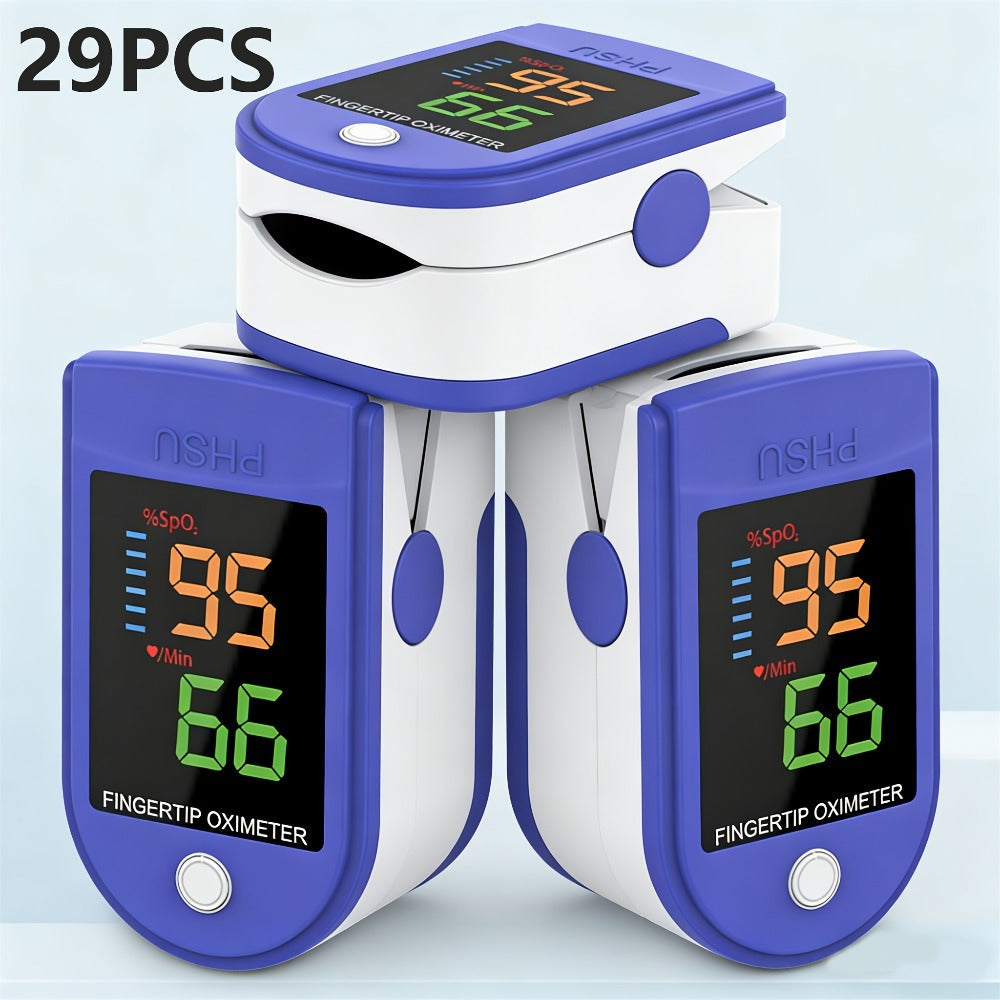 Fingertip Pulse Oximeter Sets with Large Color Display and 29pcs/set or 3pcs Checkout Options