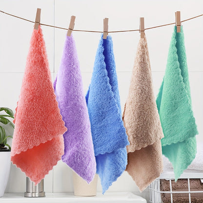Microfiber Towel Set 40pcs – Ultra Soft Quick Dry Absorbent Hand Face Towels for Bathroom, Coral Fleece Cleaning Wipes, Skin-Friendly