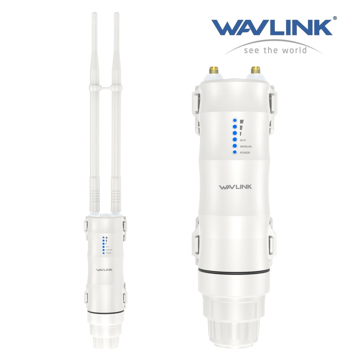 Outdoor WiFi Access Point Long Range AC600 Dual Band, Wavlink WN570HA1 CPE with 7dBi Antenna, 1000mW High Power