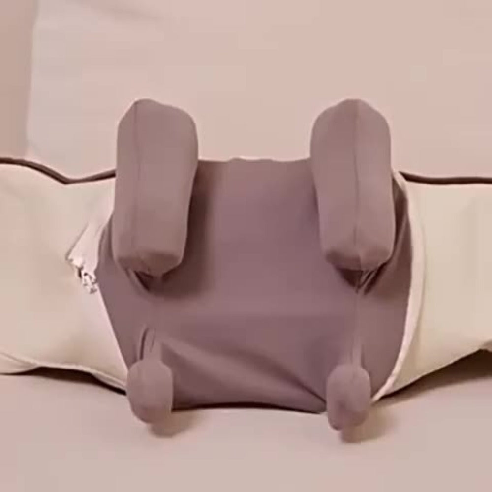 6-Node Wireless Neck and Shoulder Massager with Heat, Hands-Free Straps and Beige or White Color Options