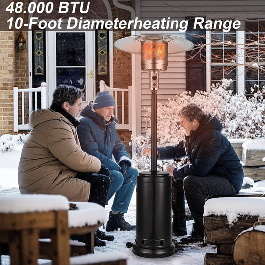 Patio Heater | Propane Outdoor Standing Stainless Steel Garden Party