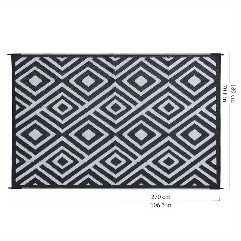 Outdoor Mat | Reversible Foldable Polypropylene RV Camping Patio Large