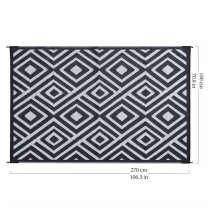 Outdoor Mat | Reversible Foldable Polypropylene RV Camping Patio Large