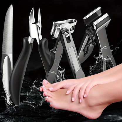 Nail Clipper Tool Set with Large Clipper Pair, Eight-Piece Kit or Hand-and-Foot Clipper Options