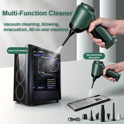 Handheld Vacuum Cleaner 3-in-1 with Suction, Blowing and Air Extraction Modes in Three Colors
