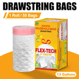 55 bags (13 gallons)
