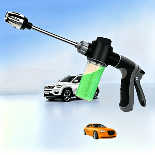 High Pressure Car Wash Spray Gun with Adjustable Nozzle – 3/4" & 1/2" Quick Connect, Multi-Function Garden Hose Sprayer for Car Cleaning, Watering & Pet Wash