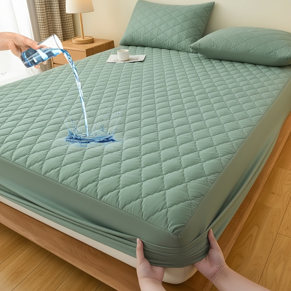 Fitted Mattress Protector with Deep Pocket in Twin, Full, Queen and King Sizes and Multiple Colors