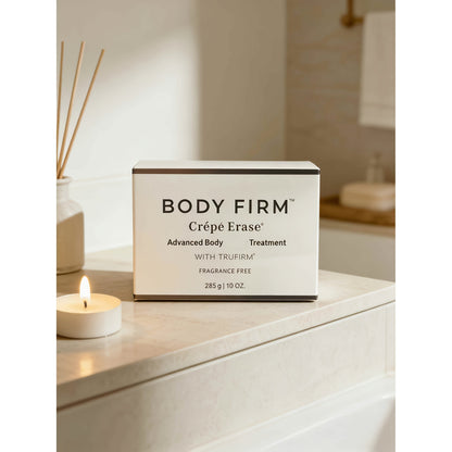 Body Cream TRUFIRM 285g Screw-Top Jar with White Cream Texture for External Shoulder Arm and Body Application