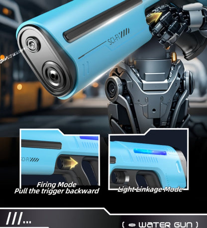 Electric Pulse-Light Water Blaster with Auto-Suction Refill, 16.54-Inch Body and Three Color Options