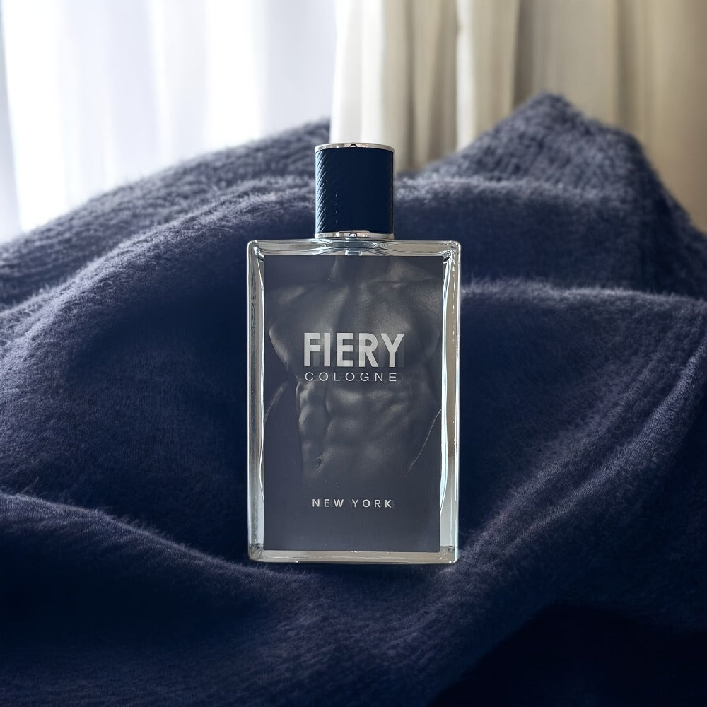 Eau de Parfum Fiery New York for Men in Dark Architectural Bottle with Citrus-Spice Source Profile