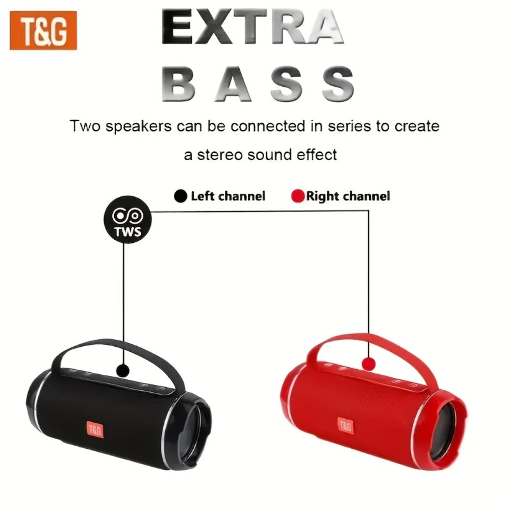 Bluetooth Speaker T&G TG116C 10W Model with Bluetooth 5.0, IPX4 Rating, TWS, USB, TF, FM and Type-C