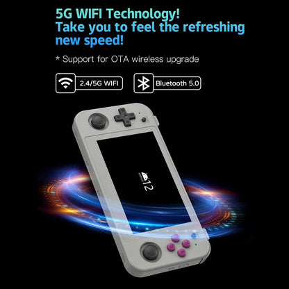 Handheld Game Console Anbernic RG505 with 4.95-inch OLED Touchscreen, 4+128GB with 128GB card or 4+128GB with 256GB card Options