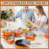 12pcs Orange Pot Holders (Classic Style)