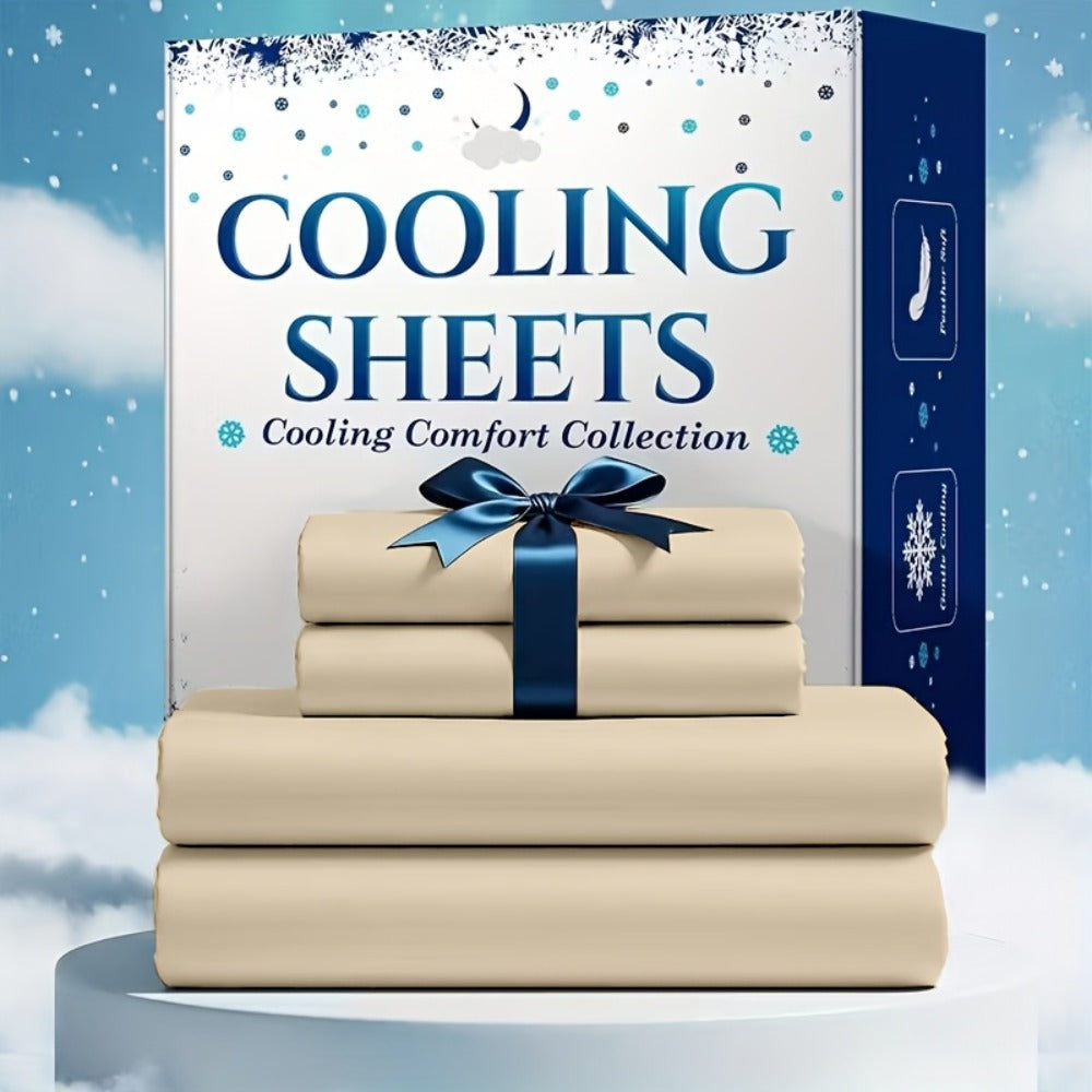 Bed Sheet Set Soft Breathable Cooling Microfiber Fitted & Flat Sheets with Deep Pockets – Wrinkle Free Hotel Luxury Bedding in Multiple Colors & Sizes