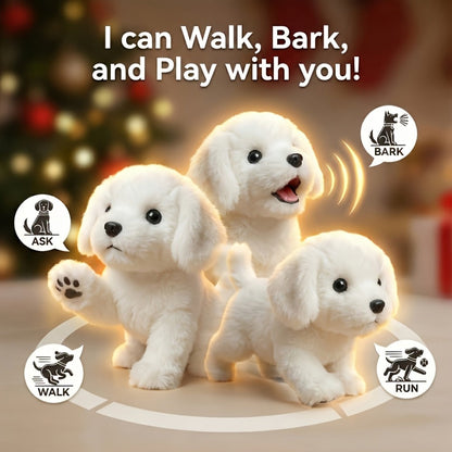 Robot Puppy Toy for Kids That Walks & Barks – Interactive Touch Response Electronic Dog | Special Edition Bow Tie | Safe Non-Toxic | Birthday Christmas Gift for Boys & Girls Ages 3+