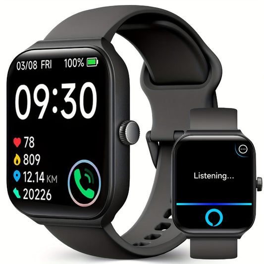 Smartwatch – with Alexa Built-in FAWEIO 1.95" Large Display, Wireless Calling, 100+ Sport Modes, Pedometer Heart Rate Sleep Blood…