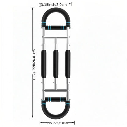 Fitness Equipment MoKo Spring Chest Expander with Black Mini Red Three-Tube and Blue Reinforced Options