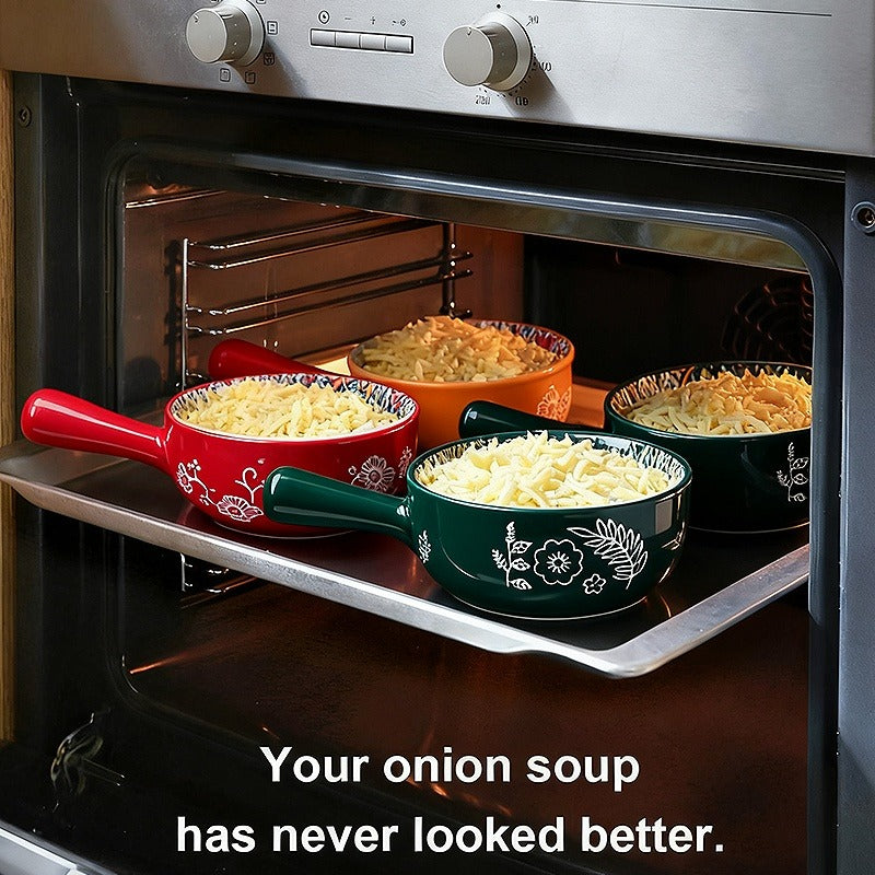 Ceramic Bowl Set with Lids 8-Piece Bohemian Soup Noodle Salad Bowls – Microwave Dishwasher Oven Safe Colorful Dinnerware for Meal Prep Family Dining Gifting
