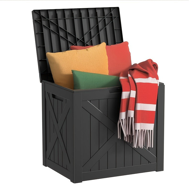 Lockable Outdoor Storage Box weather-ready Package Delivery Porch with 2 Exact Source Checkout Options