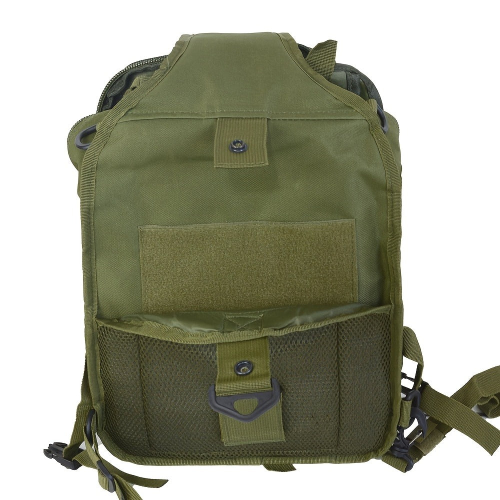 Tactical Chest Bag – Single Shoulder Crossbody Sling Pack for Hiking, Patrol & Outdoor EDC, Adjustable Strap, Multi-Pocket