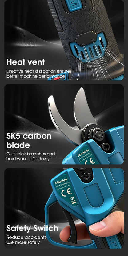 Cordless Electric Pruning Shears for Makita 18V - SK5 Blade, 1.18" Cut, Pure Copper Motor