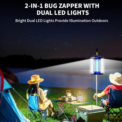 Pest Control Mininoon Electric Light-Grid Device with Dual LED Layout, 15W Marking and Hanging Chain
