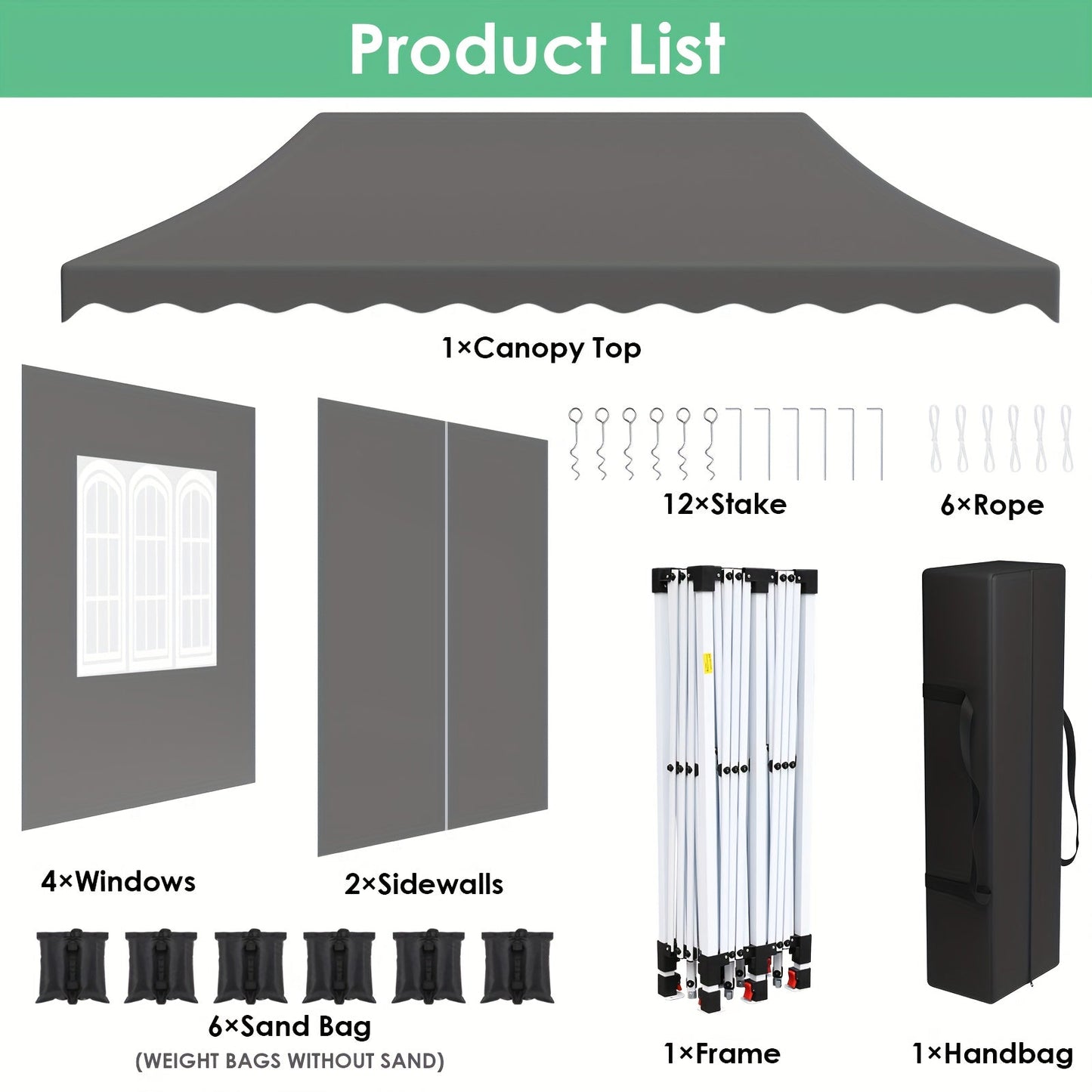Pop Up Canopy Tent with Sidewalls | Outdoor Party Wedding Backyard