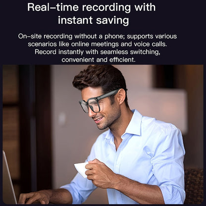 AI Camera Glasses 4K Recording & Real-Time Translation – 163 Languages, 8MP Wide-Angle FPV, 4GB Storage, Wireless Smart Glasses for Travel & Driving