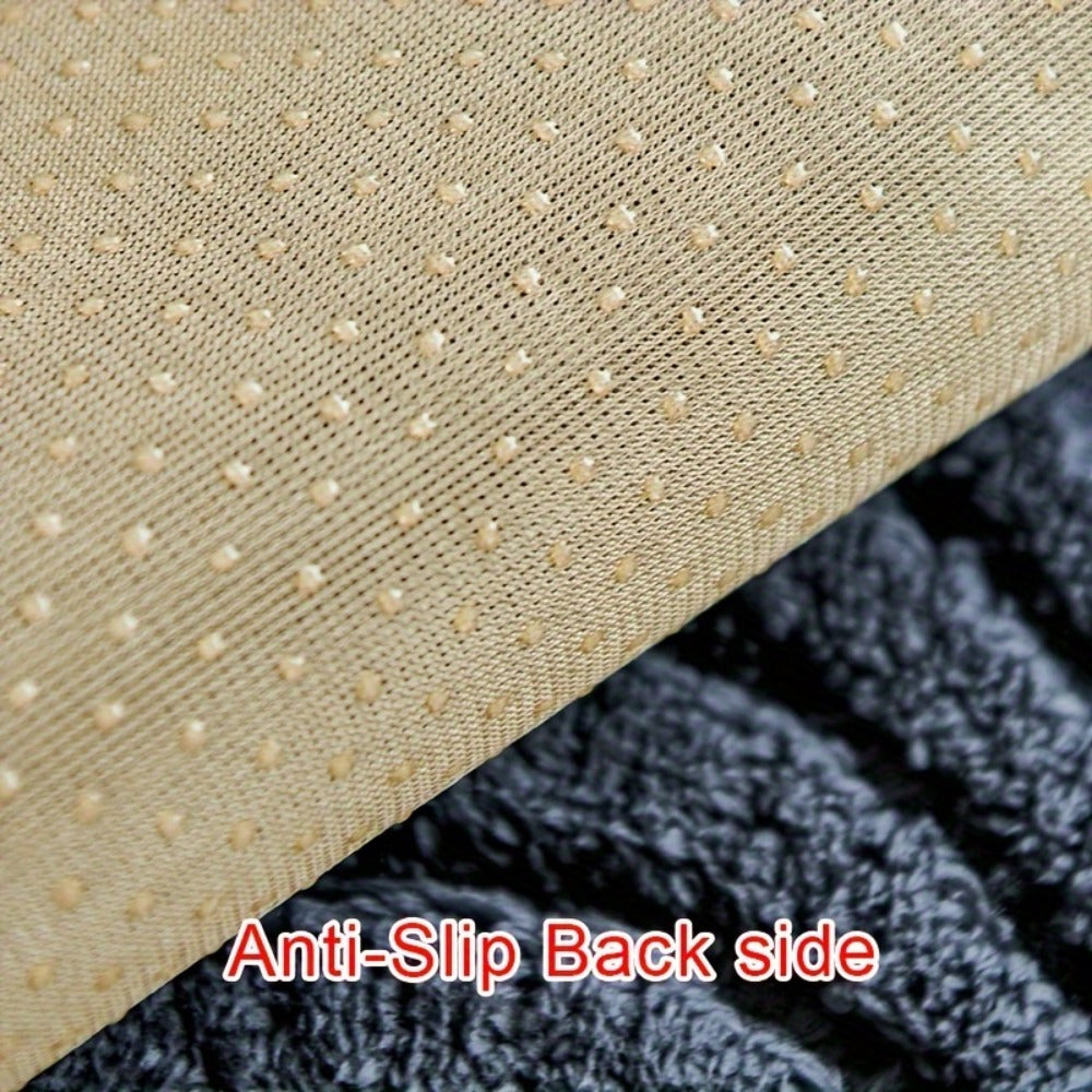 Sofa Cover Wave-Texture Plush Panels for 2 to Large 4-Seater Sofas, Armrest or Pillowcase Options