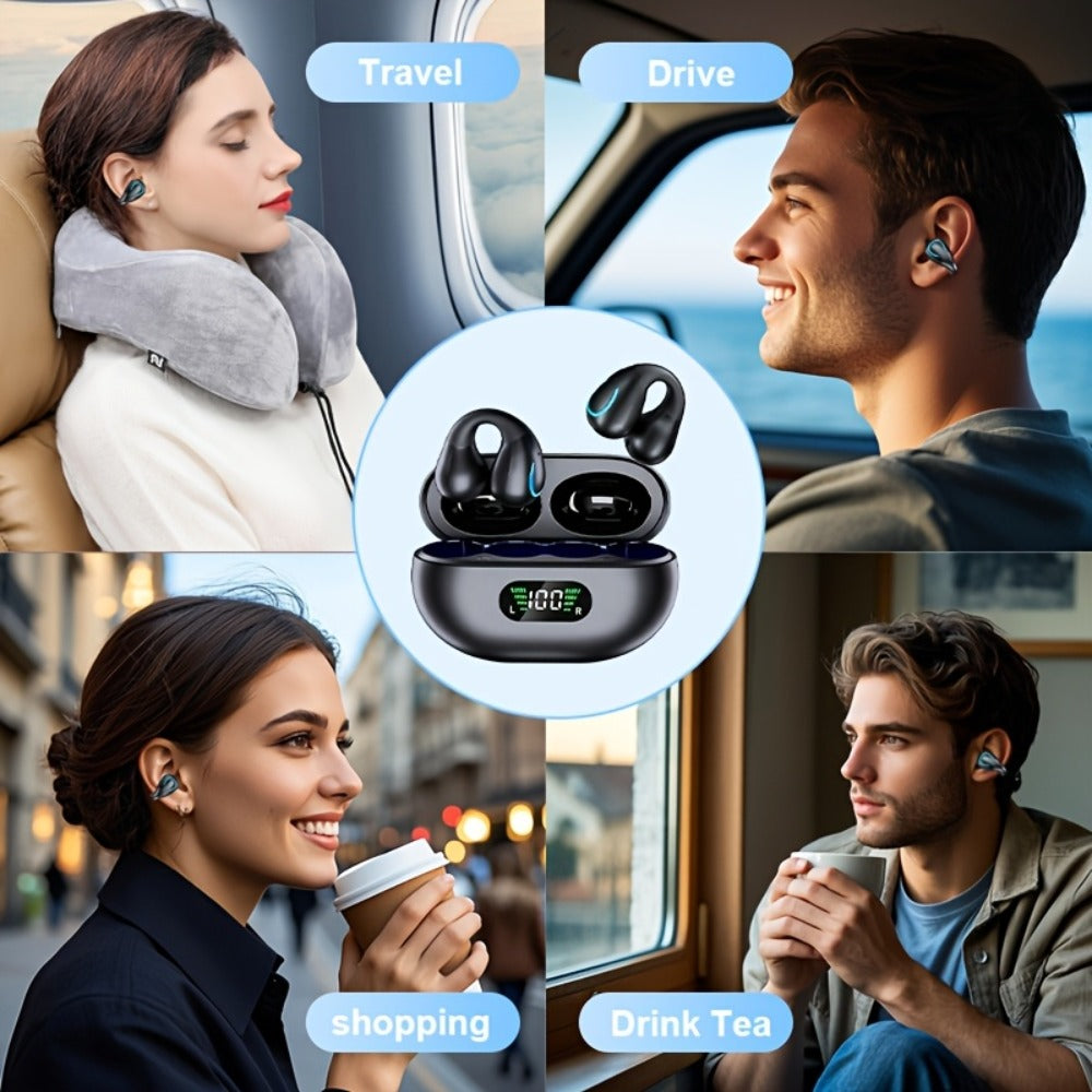 156-Language Real-Time Translation Earbuds Bluetooth 5.4 3-in-1 Mode Noise Cancelling Wireless Travel Earphones iOS Android Compatible Noir Rose Orange Cream