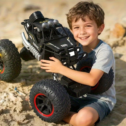 Remote Control Car, 4WD Off-Road Truck with 2.4GHz Control, USB Rechargeable Battery and Black or Red Color Options