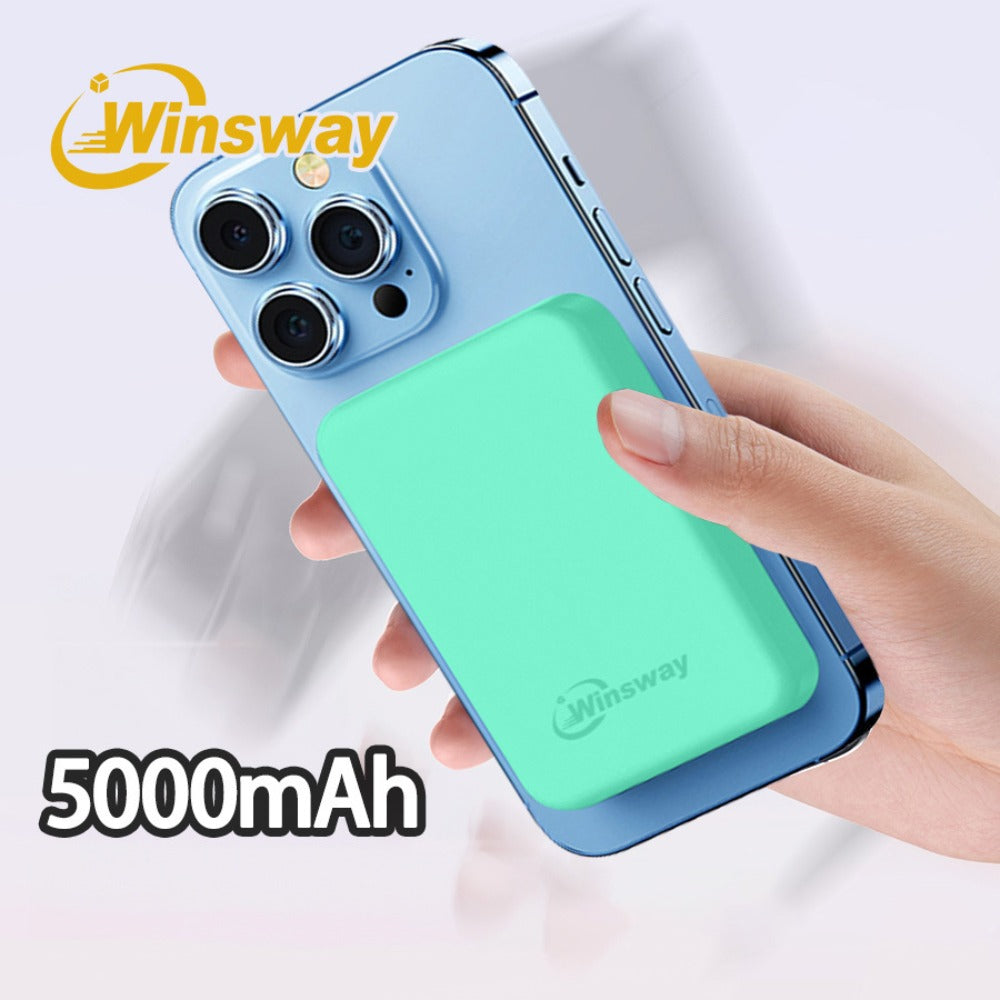 Magnetic Power Bank 5000mAh Mini Wireless Charging PD & QC 3.0 Fast Charge Colorful Portable Charger for iPhone 17 16 15 14 13 MagSafe Compatible
