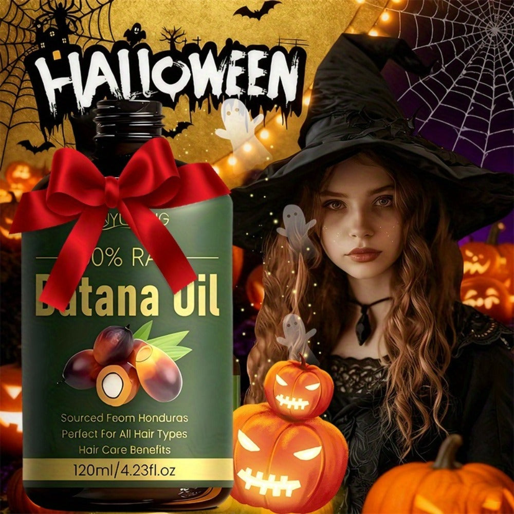 Hair Oil Batana 4.06oz Amber Dropper Bottle with 120ml Liquid Formula for Pre-Wash or Leave-In Use