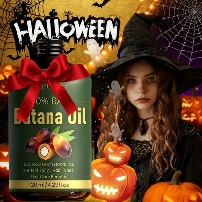 Hair Oil Batana 4.06oz Amber Dropper Bottle with 120ml Liquid Formula for Pre-Wash or Leave-In Use