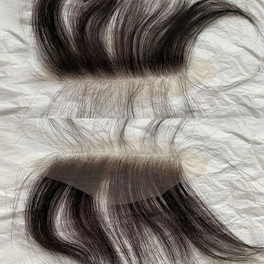 HD Lace Hairline Piece with Baby Hair – 6x1 Transparent Lace Front Bang Hairpiece, 100% Brazilian Human Hair, Handmade Invisible Hairline for Wigs, Dreadlocks & Extensions, Natural Color 6 Inch