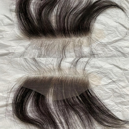 HD Lace Hairline Piece with Baby Hair – 6x1 Transparent Lace Front Bang Hairpiece, 100% Brazilian Human Hair, Handmade Invisible Hairline for Wigs, Dreadlocks & Extensions, Natural Color 6 Inch