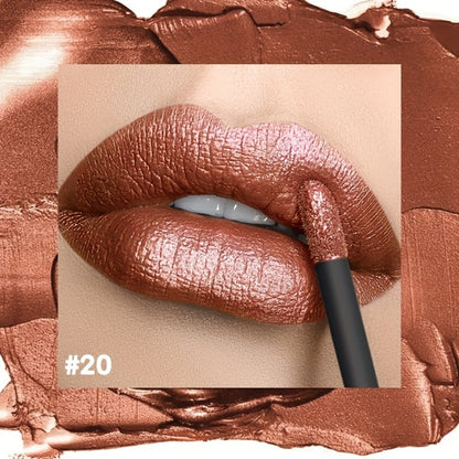 Metallic Shimmer Lip Gloss with Wand Applicator and Eleven Numbered Shade Options from 13 to 24