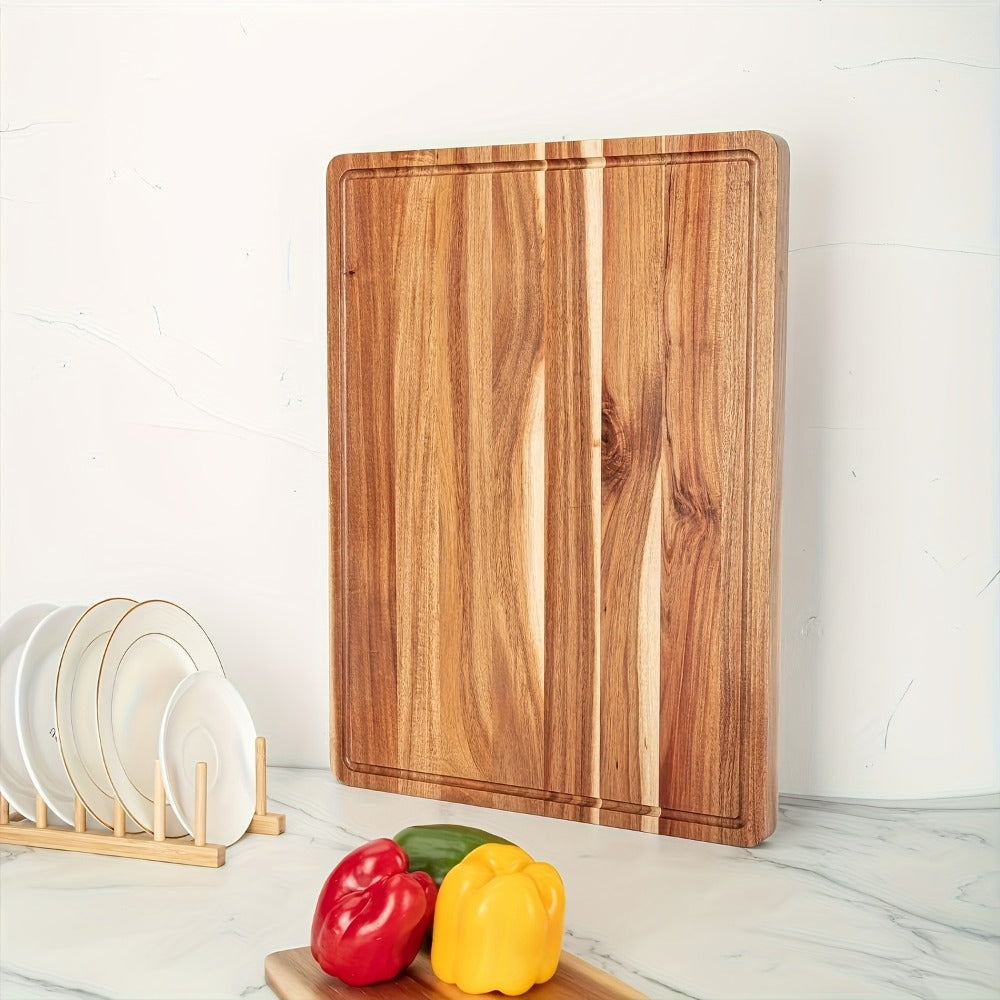 Cutting Board Bamboo-Look Juice-Groove Board with Five Size and Build Options for Prep or Serving