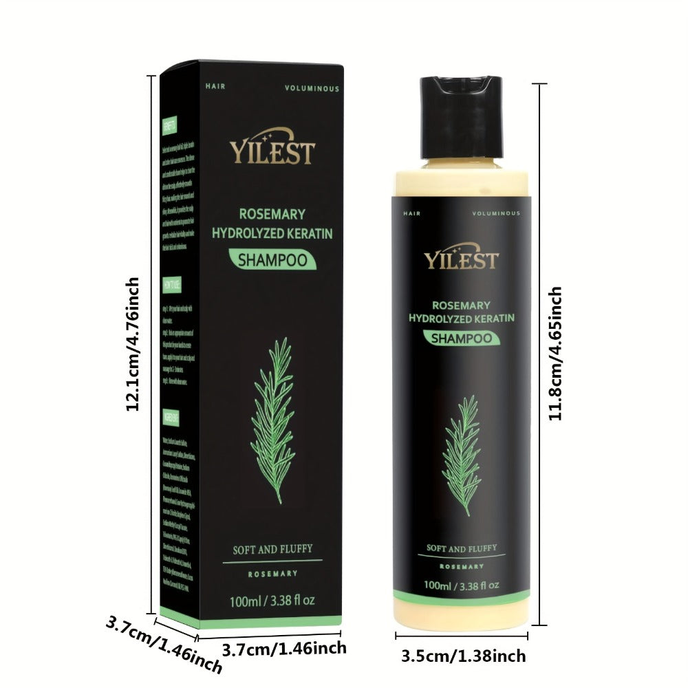 Rosemary Shampoo for hair care & Volume — Enriched with Rosemary Extract, Amino Acids & Plant Squalane | Strengthening, Moisturizing &