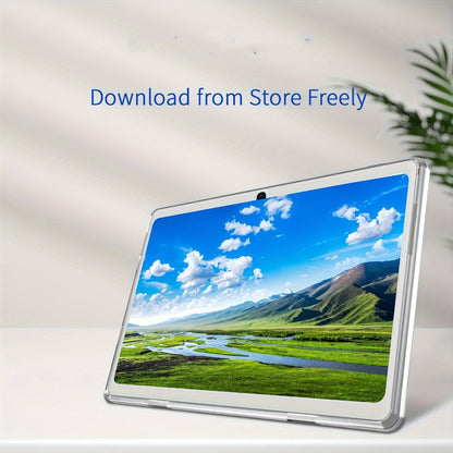 GPS FM Radio Android Tablet 7 & 10.1 Inch 6GB RAM 512GB Expandable Storage WiFi Dual Camera Quad-Core Android 11 Tablet PC with Leather Case Stereo Speakers Type-C Charging Pink Blue Black