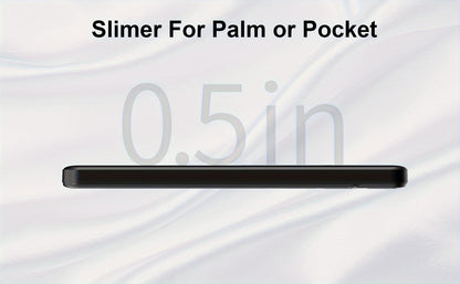 Power Bank 10000mAh Slim with 22.5W PD, 20W USB-C Input/Output and Dual USB-A Ports in Black or White