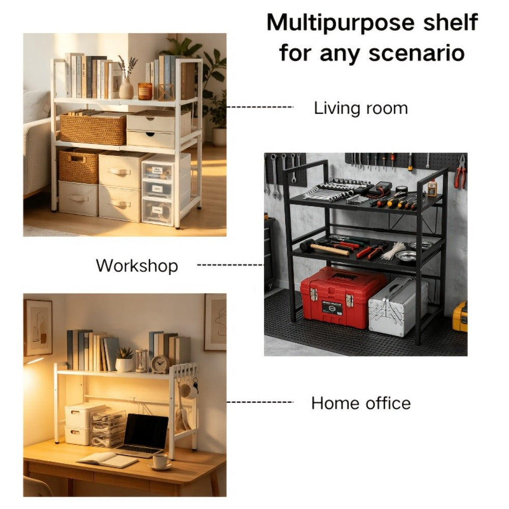 16-24 Inch Kitchen Shelf with Tool-Free Assembly for Organized Everyday Storage detail image - detail view 10