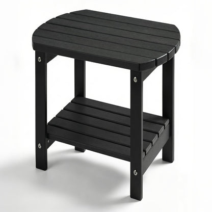 Outdoor Side Table shown in the Black, YXHDPE006 option