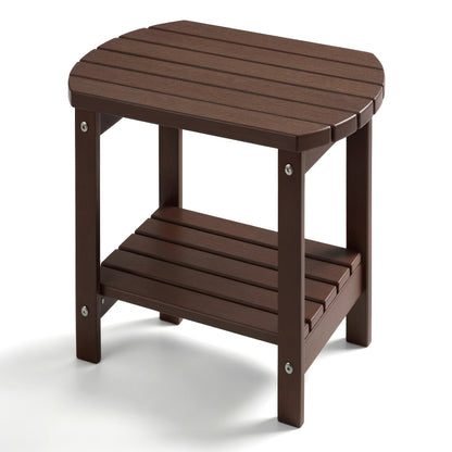 Outdoor Side Table shown in the Brown, YXHDPE006 option